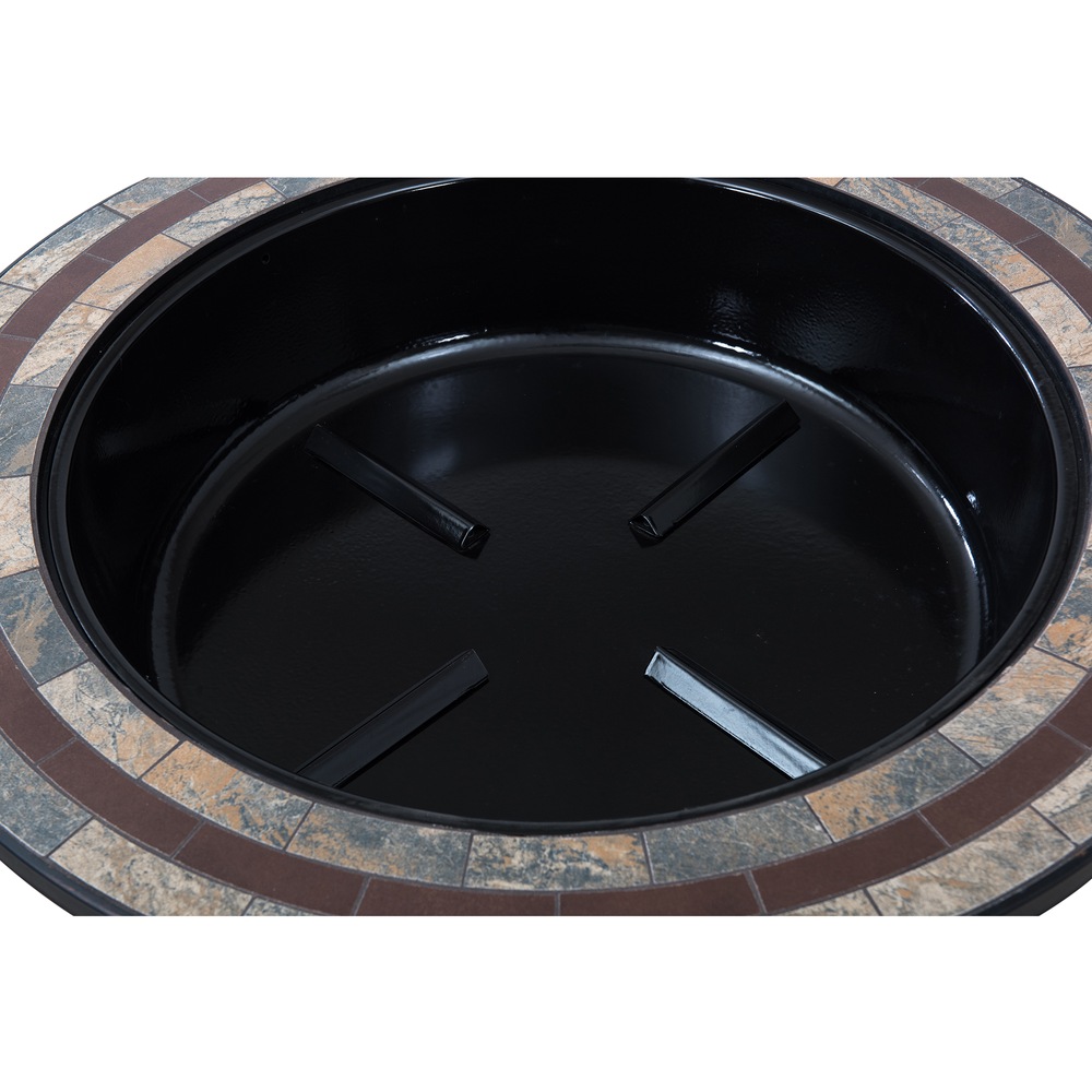 Sunjoy Round Wood Burning Firepit, 40in Canadian Tire