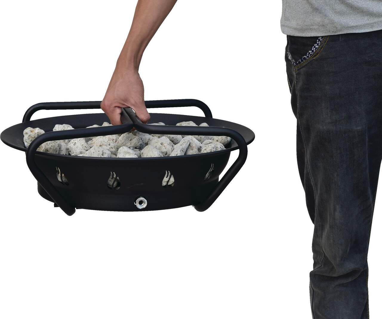 For Living 20lb Propane Tank Hideaway/Holder For Fire Pit