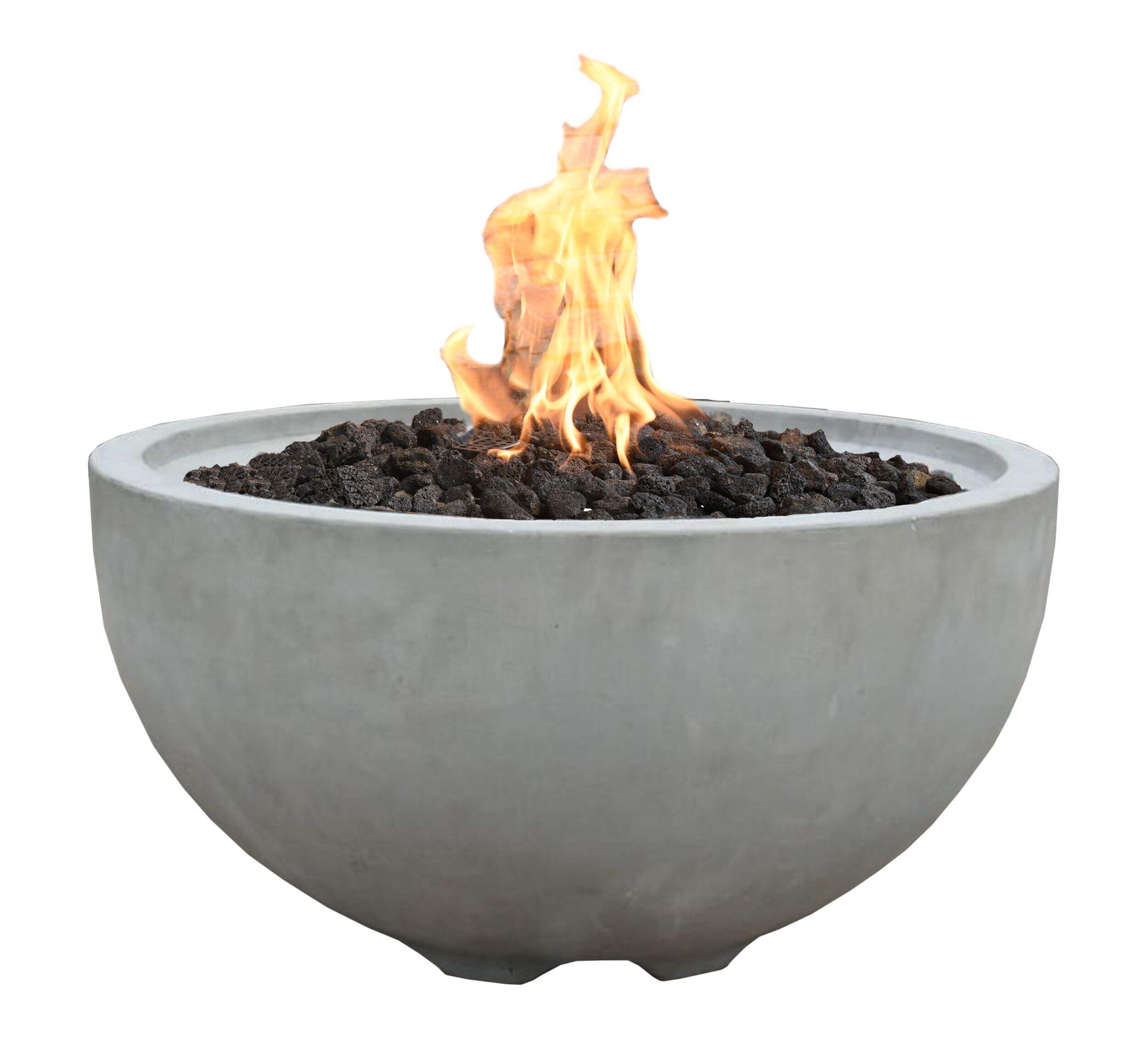 Modeno Nantucket Outdoor Gas-Fueled Fire Bowl, 40,000 BTUs, 27 x 27 x 14-in Front_Elevated