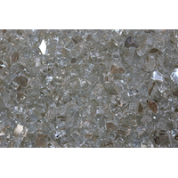 Verre trempé réfléchissant pilé pour foyer d'extérieur Elementi, platine CloseUp