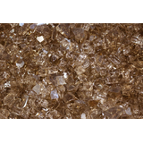 Verre trempé réfléchissant pilé pour foyer d'extérieur Elementi, cuivre CloseUp