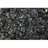 Verre trempé réfléchissant pilé pour foyer d'extérieur Elementi, bronze CloseUp