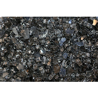 Verre trempé réfléchissant pilé pour foyer d'extérieur Elementi, bronze CloseUp