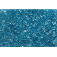 Verre trempé réfléchissant pilé pour foyer d'extérieur Elementi, aigue-marine CloseUp