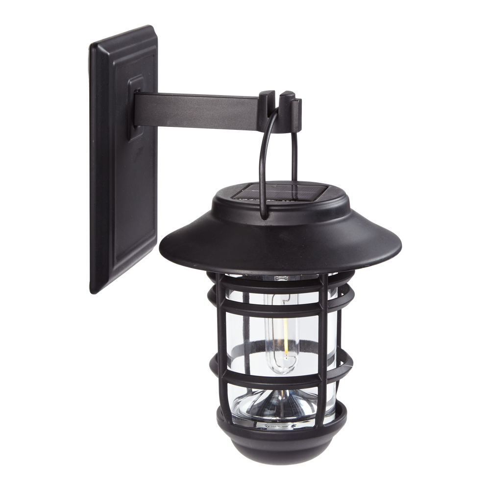 NOMA Outdoor Pure White 10 LM LED Solar Filament Wall Mounted Deck Lights, Black Canadian Tire