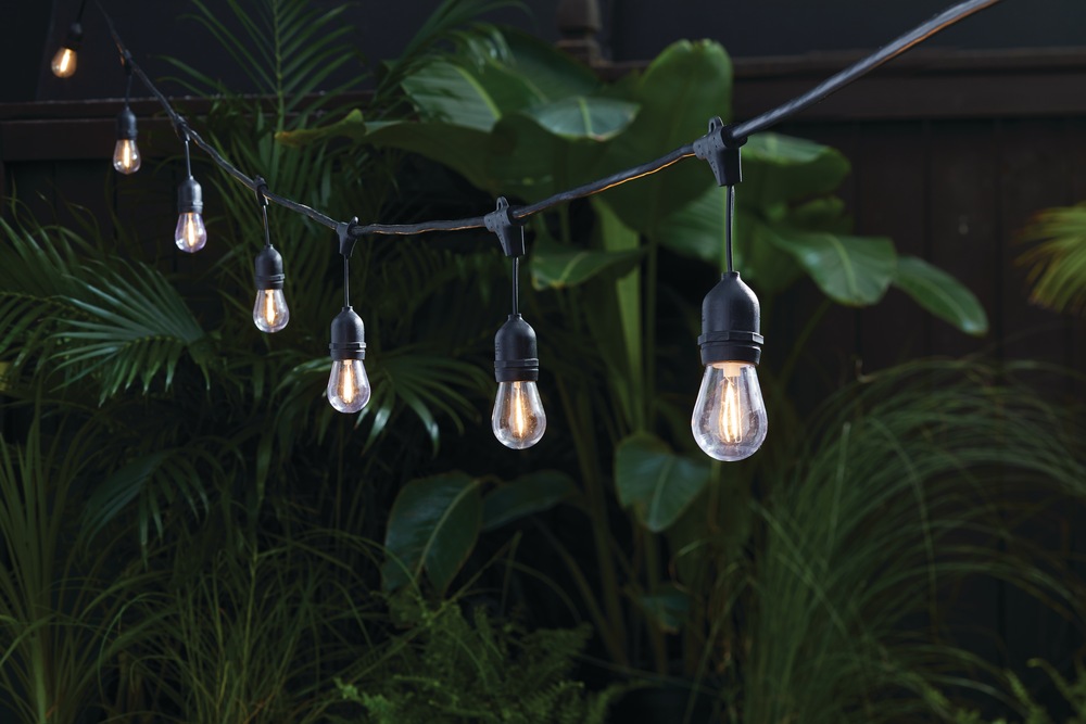 NOMA Indoor/Outdoor Clear White LED PlugIn Filament String Lights, 30