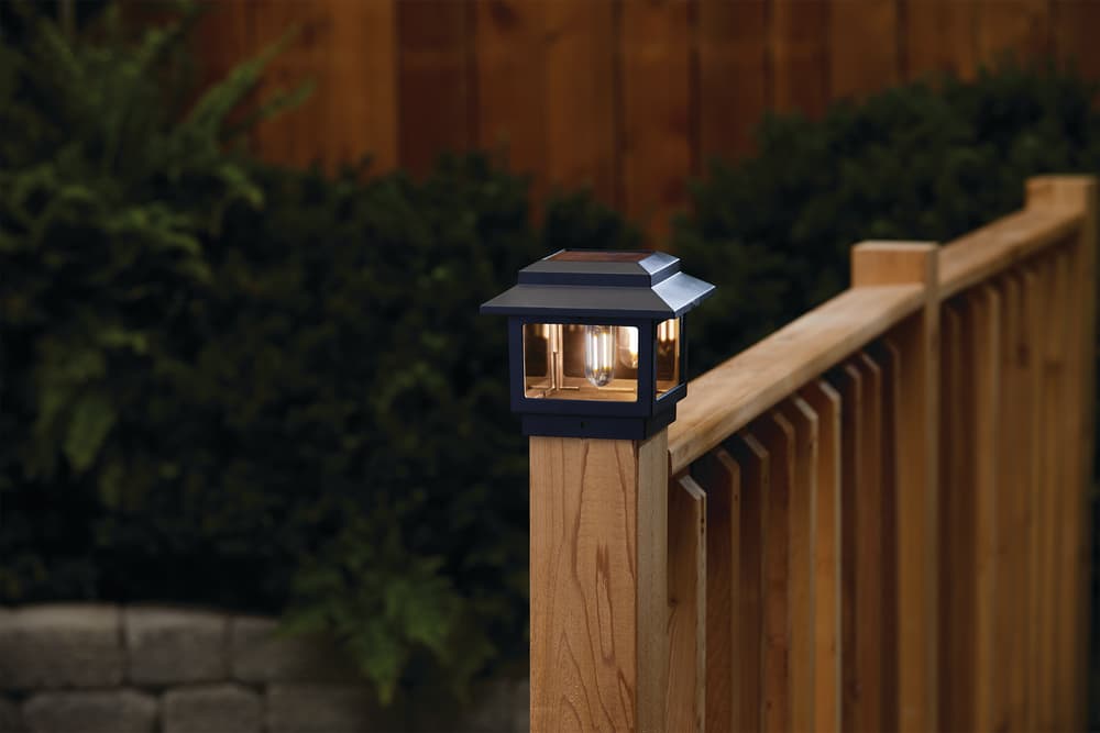 solar led fence post caps