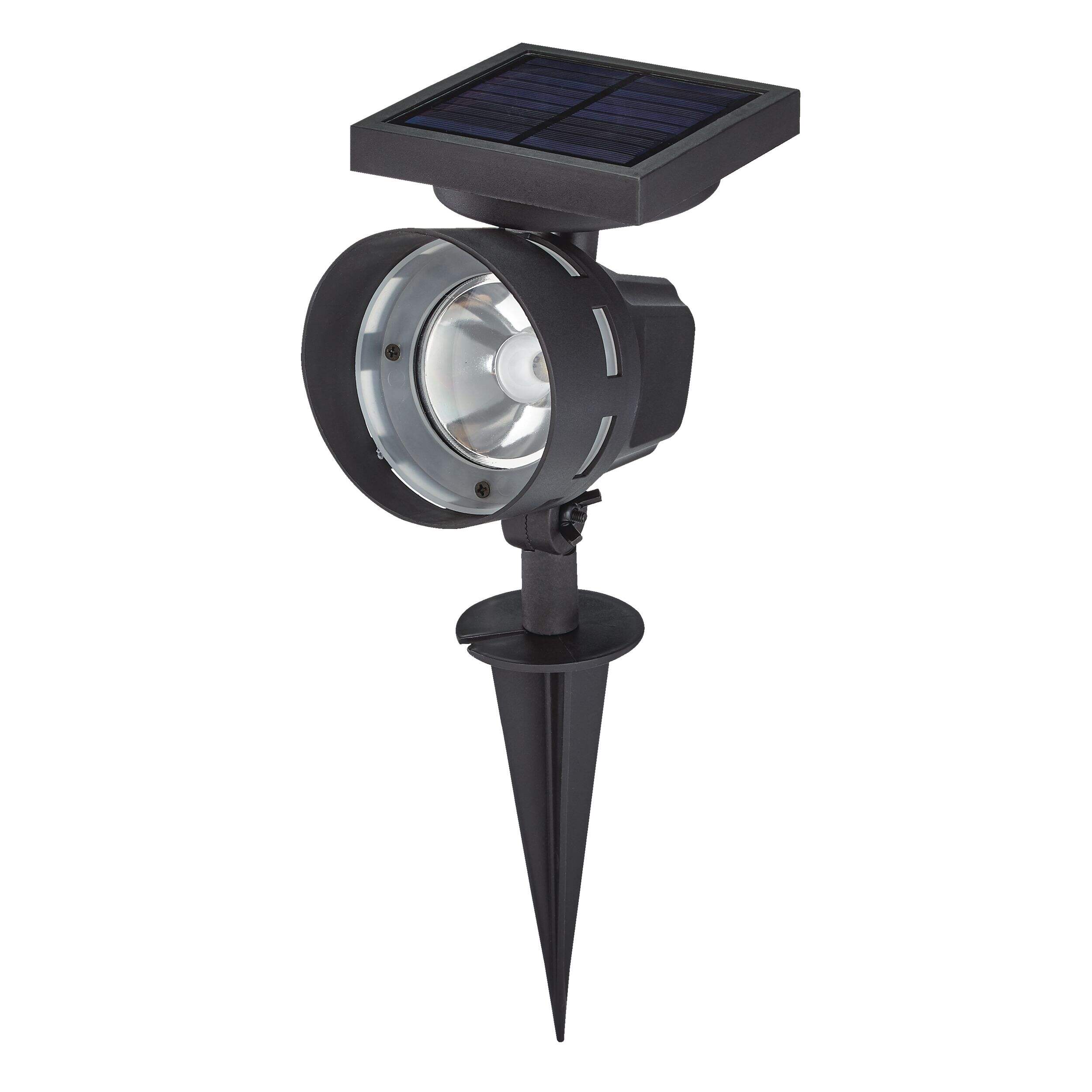 NOMA 25 Lumen Warm White LED Landscape Solar Spot lights for Outdoor Patio Front_Angled_Left