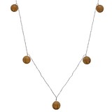 CANVAS Indoor/Outdoor Warm White LED Solar Rattan Ball String Lights, 5.4-m Front_Flat