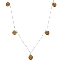 CANVAS Indoor/Outdoor Warm White LED Solar Rattan Ball String Lights, 5.4-m