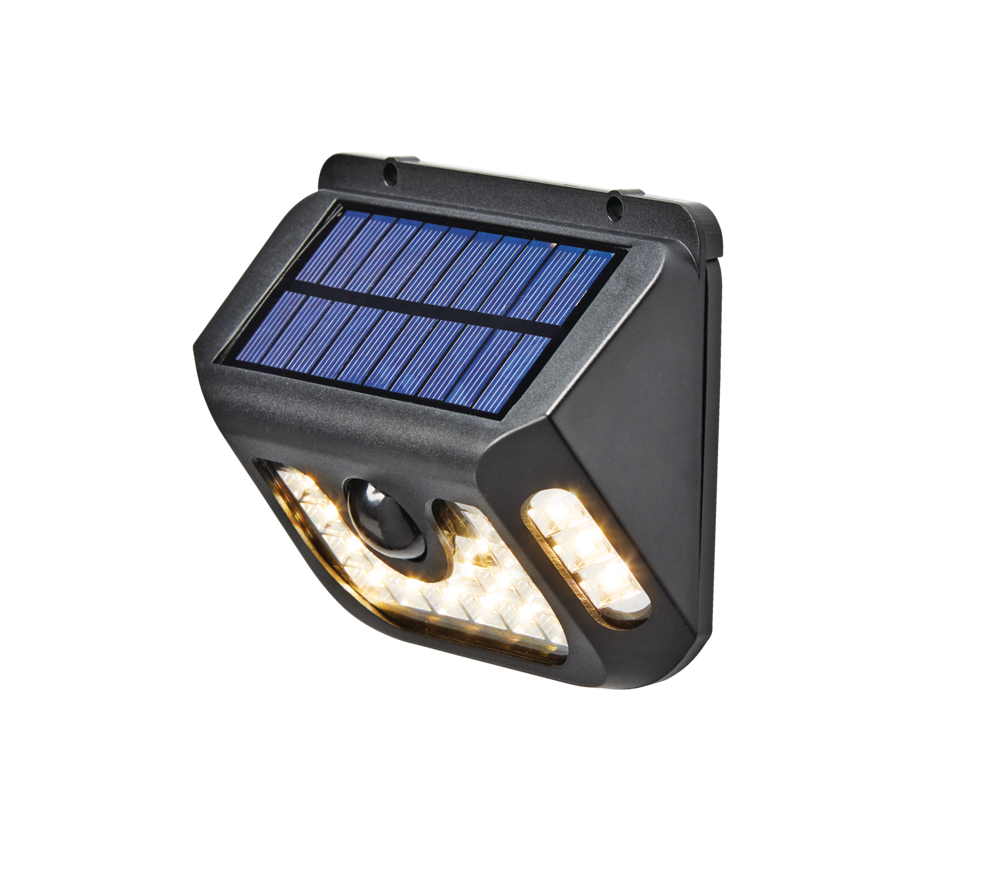 Luminaire solaire de terrasse à détecteur de mouvement à DEL NOMA,  extérieur, blanc chaud, 10 à 600 lumens
