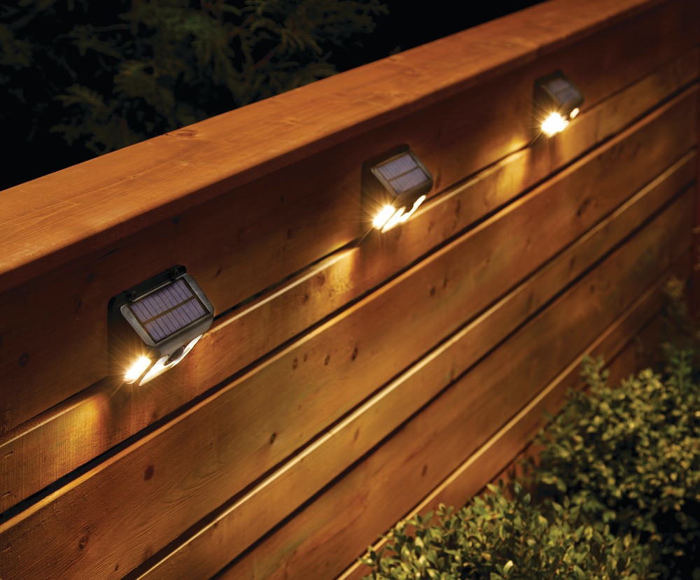 NOMA Outdoor Warm White 10600 LM LED Solar Motion Sensor Wall Mounted Deck Light Canadian Tire
