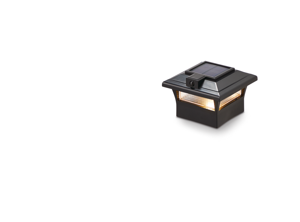 NOMA Outdoor Warm White 20200 LM LED Solar Motion Sensor Post Fence