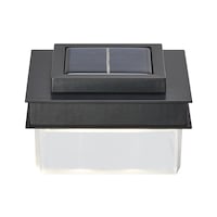 NOMA Outdoor Pure White 12 LM LED Flush Solar Lights for Fence Posts, 4x4-in Front_Elevated