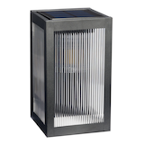 NOMA Solar Powered Outdoor LED Deck/Wall Light Sconce Front_Three_Fourths_Angled_Right