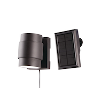 CANVAS Dawn Outdoor Solar Powered LED Post & Wall Spotlight Front_Angled_Left