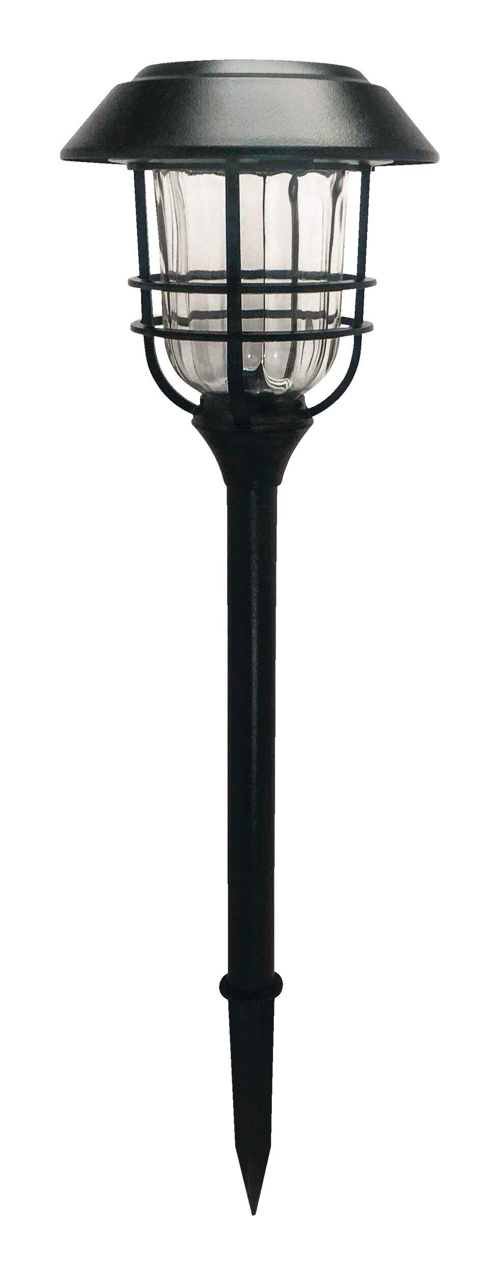 Grandes lampes solaires à DEL NOMA pour jardin et sentier, blanc chaud, paq. de 4 Front_Flat