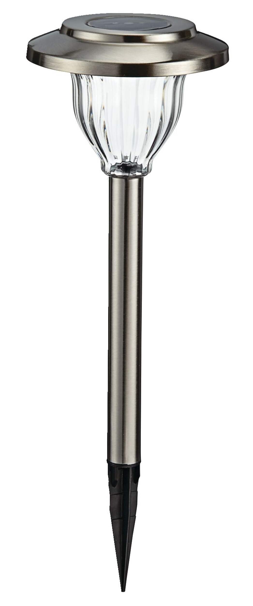 NOMA Outdoor Pure White LED Solar Stainless Steel Garden & Pathway Stake Lights, 10-Pk Front_Elevated