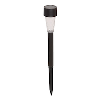 For Living Outdoor Warm White LED Solar Rocket Garden & Pathway Stake Light Front_Elevated