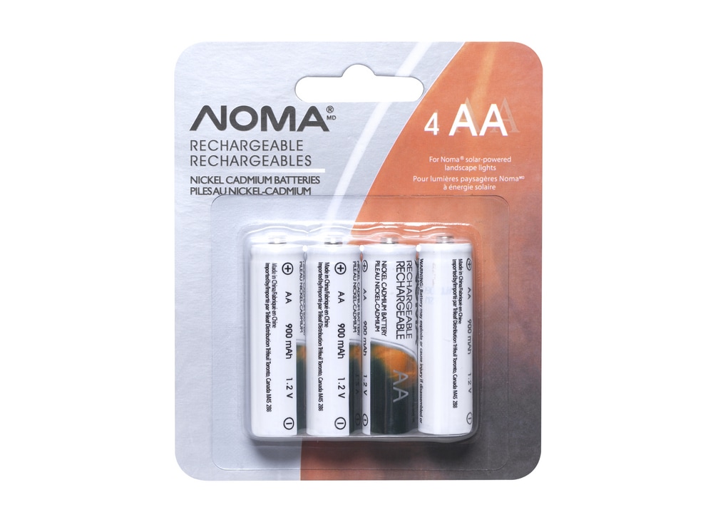 NOMA 900mAh Rechargeable Solar Batteries, Replacement for all NOMA