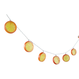 For Living Orange Slices Garden String Light with Warm White LED & Ground Stake CloseUp