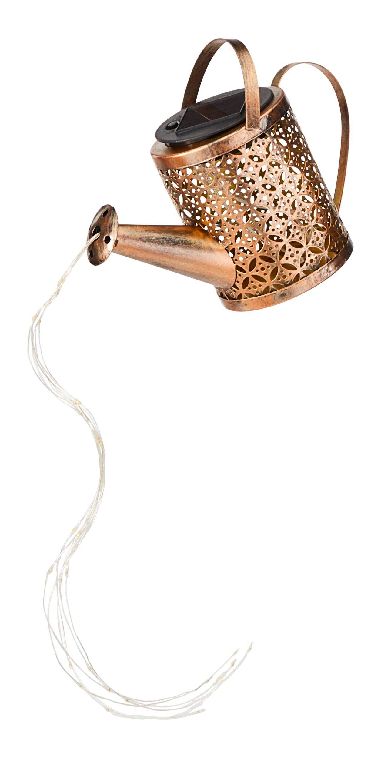 For Living Watering Can Stake Light with Warm White LEDs Front_Angled_Left