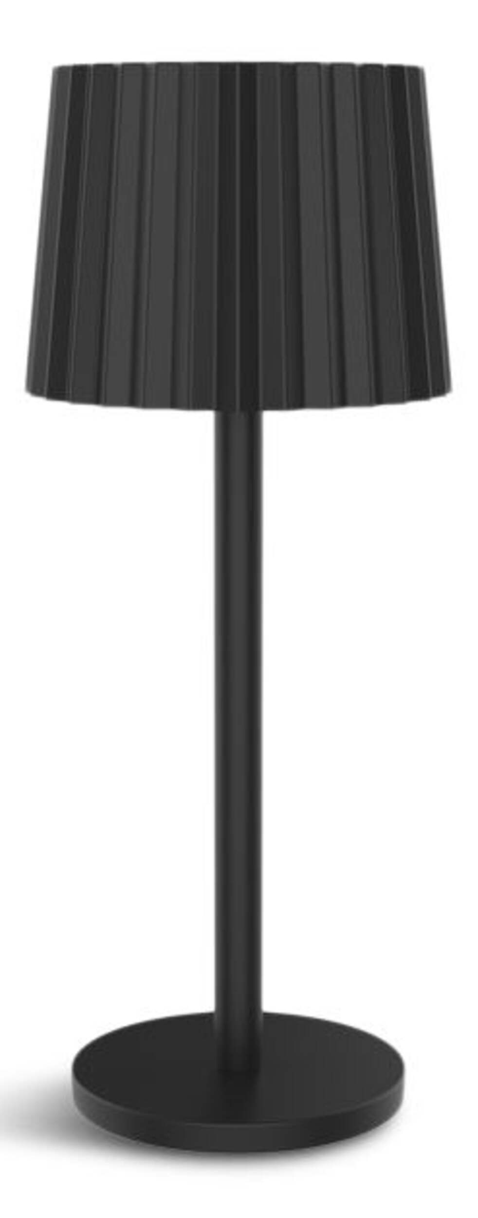 CANVAS Raven LED Outdoor Table Lamp Set, Matte Black, 2-pc Front_Flat