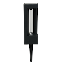 NOMA Rectangular Solar-Powered Outdoor LED Bollard, Warm White Front_Elevated