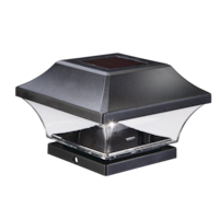 NOMA Solar Post Light, Black/Bronze, 8-pk