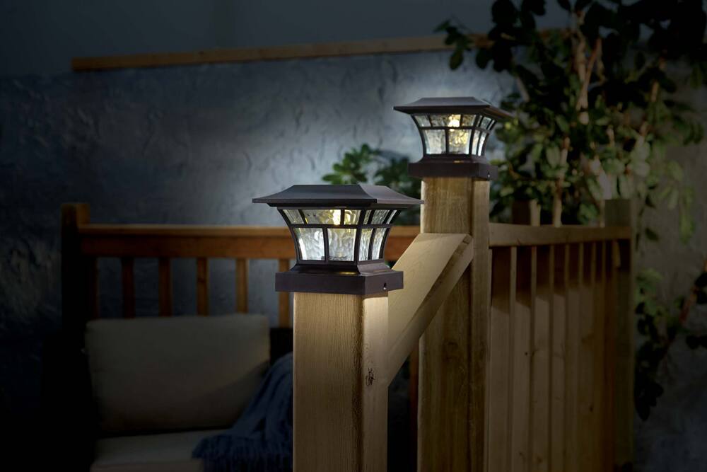 NOMA Solar Post Cap Light Set, 2-pk | Canadian Tire