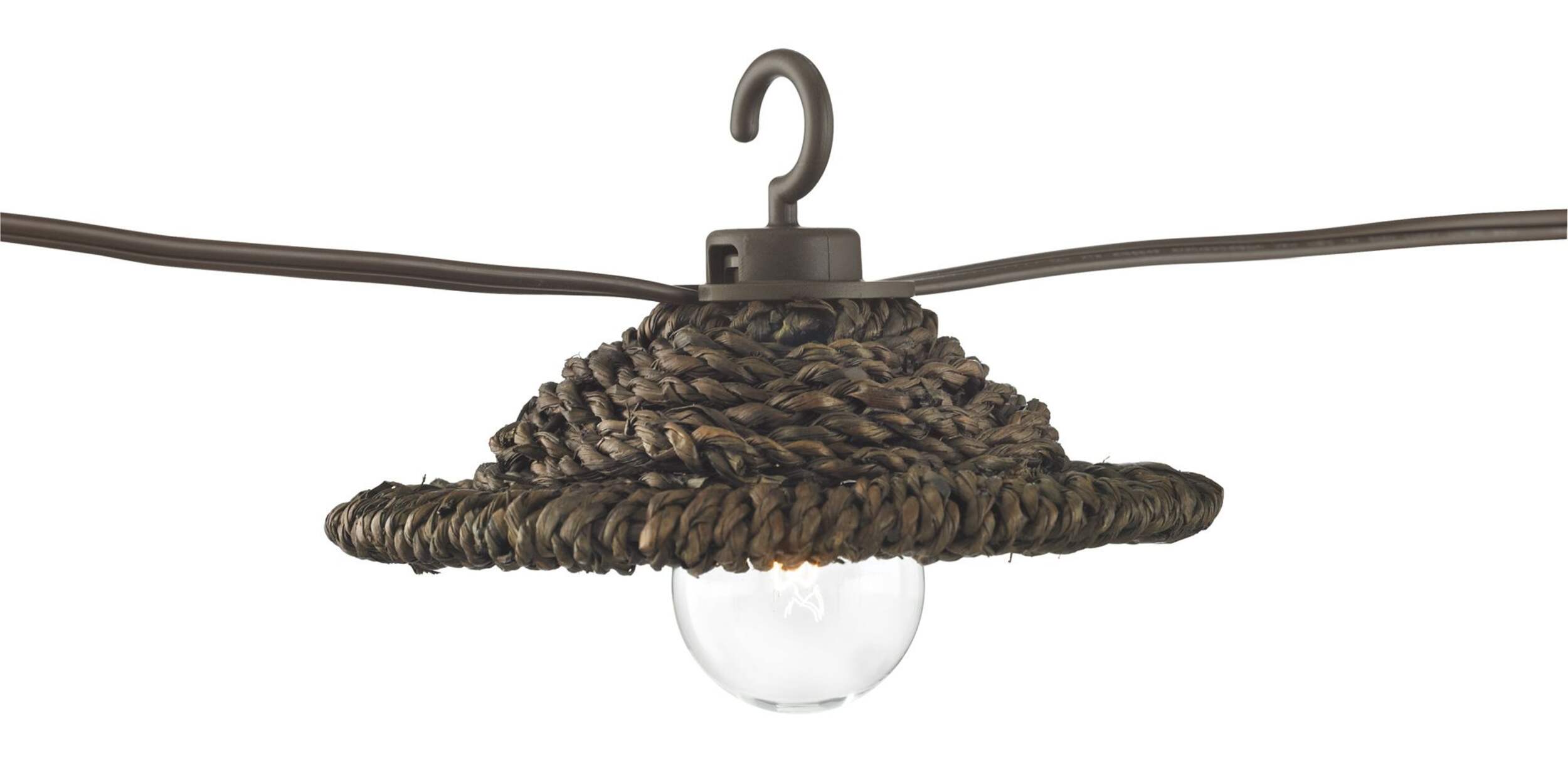 Decorative Patio String Lights with Deluxe Covers CloseUp