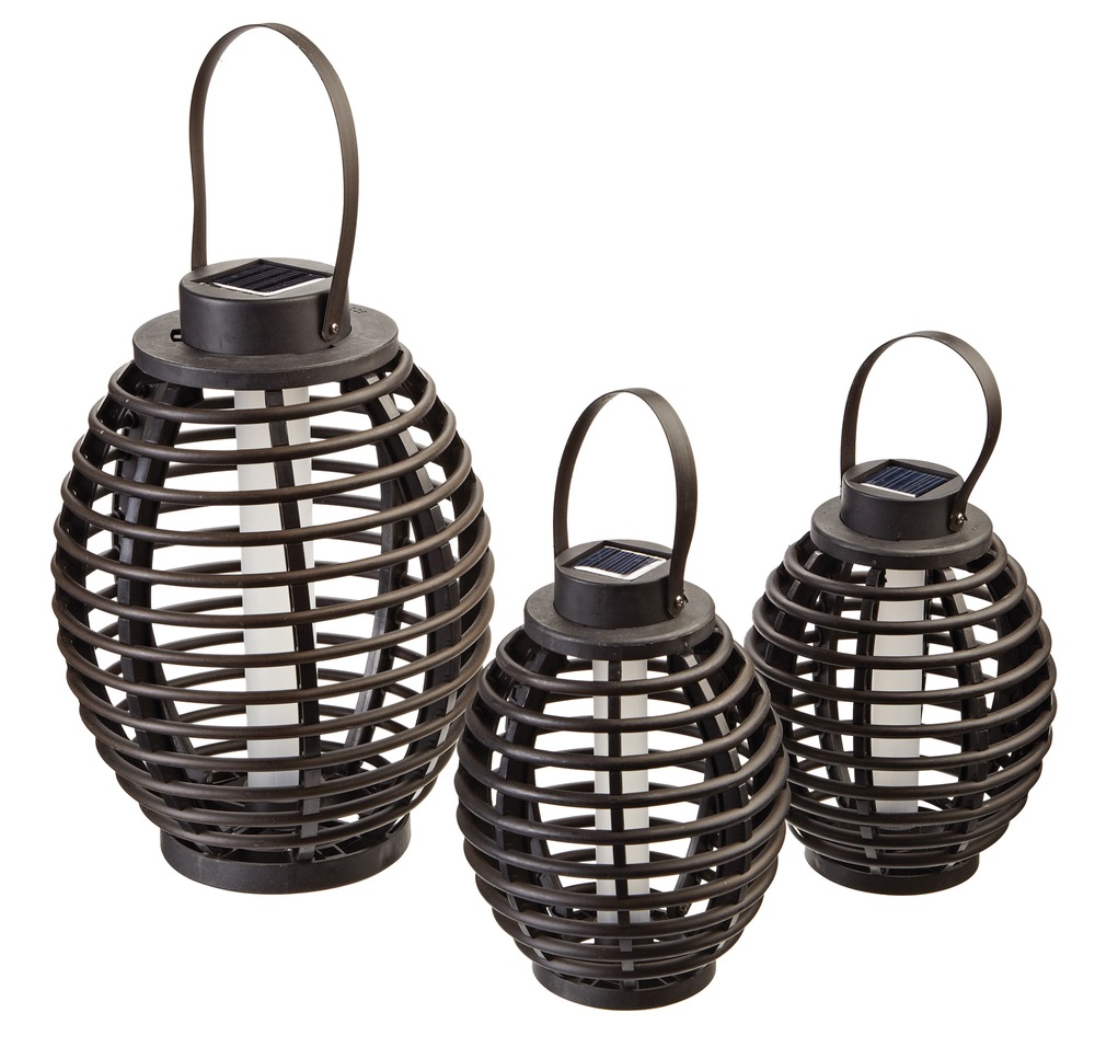 Lampes solaires décoratives, osier, paq. 3 Canadian Tire