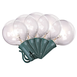 Guirlande de lumières incandescentes CANVAS Luna, intérieur/extérieur, blanc transparent, 11,3 m Front_Flat