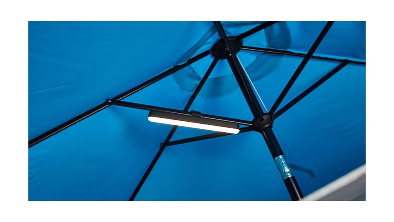 NOMA USB Rechargeable Outdoor Warm White LED 3 Mode Umbrella Light