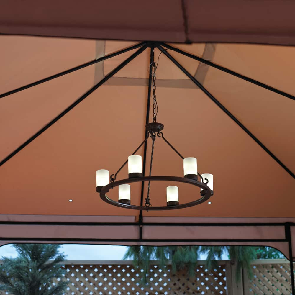 gazebo battery chandelier