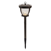 NOMA Outdoor Warm White LED Solar Nautical Garden & Pathway Stake Light Front_Flat