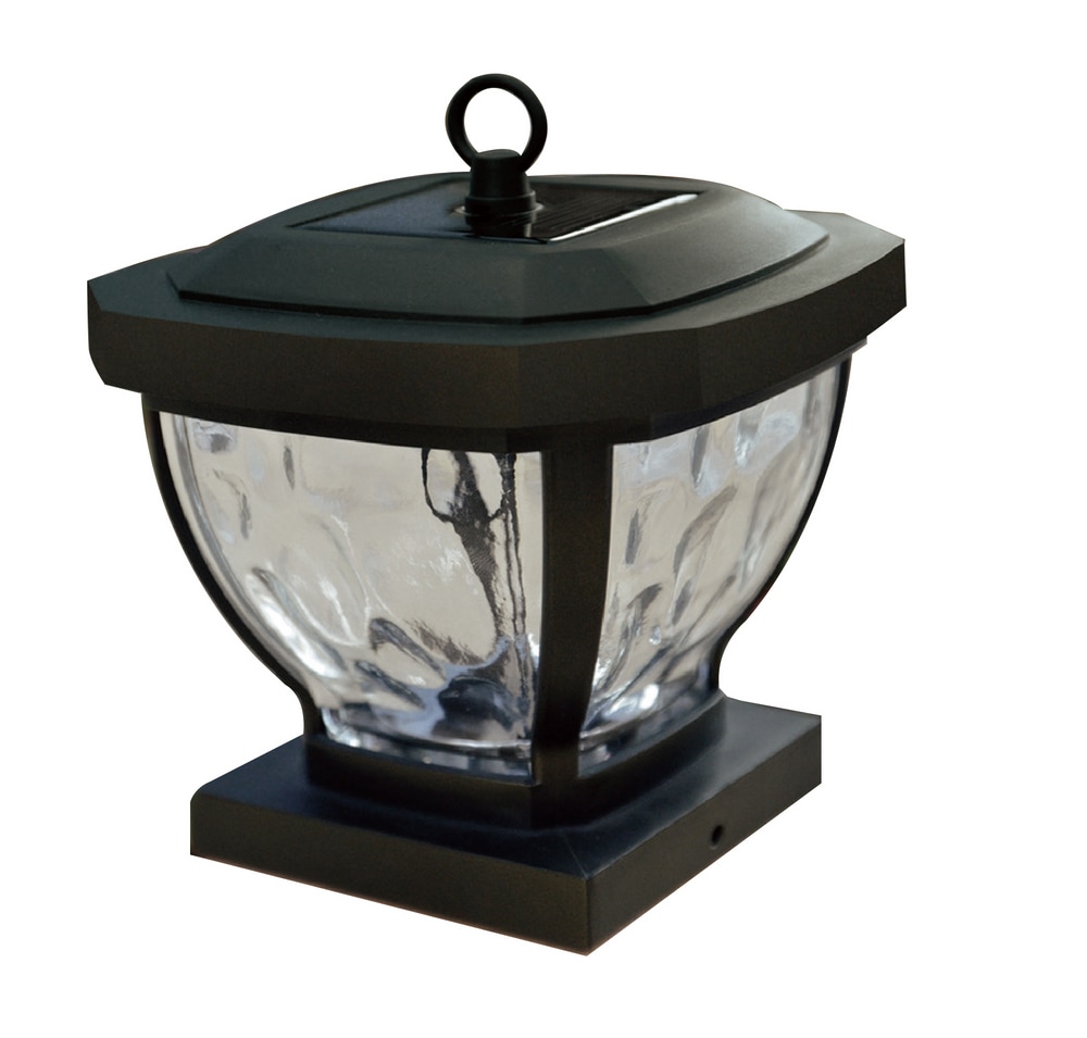 NOMA Outdoor Warm White 8 LM LED Solar Nautical Post Fence Lights, 4x4