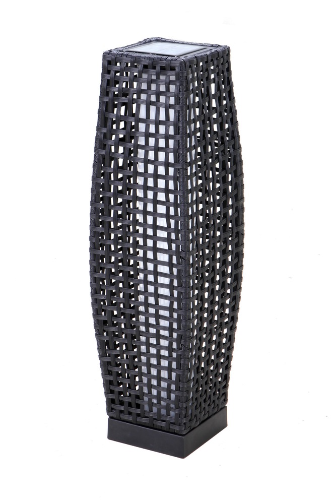 Lampe solaire noire en colonne Canadian Tire