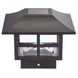 NOMA Outdoor White 5 LM LED Solar Nautical Post Cap Fence Lights, Assorted, 6-pk Front_Elevated