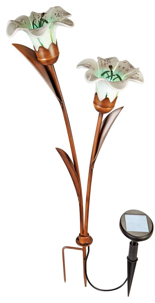 tiger lily flower solar light