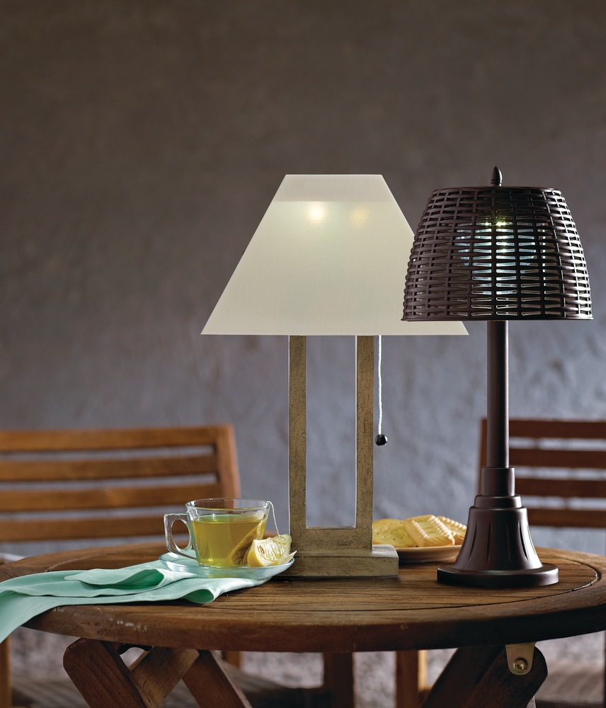 CANVAS Wicker Solar Table Lamp Canadian Tire