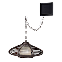 CANVAS Wicker Solar Chandelier