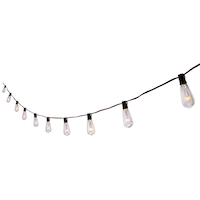 CANVAS Edison Bulb Garden String Lights Plug-In, Indoor/Outdoor, White Incandescent, 3-m Front_Angled_Left
