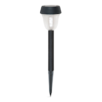 Lampes solaires à DEL pour allée et balise de jardin For Living Outdoor, blanc brillant, paq. de 10 Front_Flat