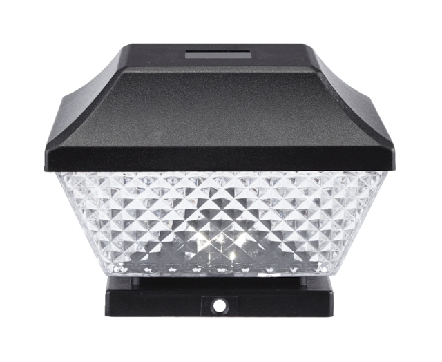 NOMA Outdoor Natural White 8 LM LED Solar Post Cap Fence Lights, 6pk