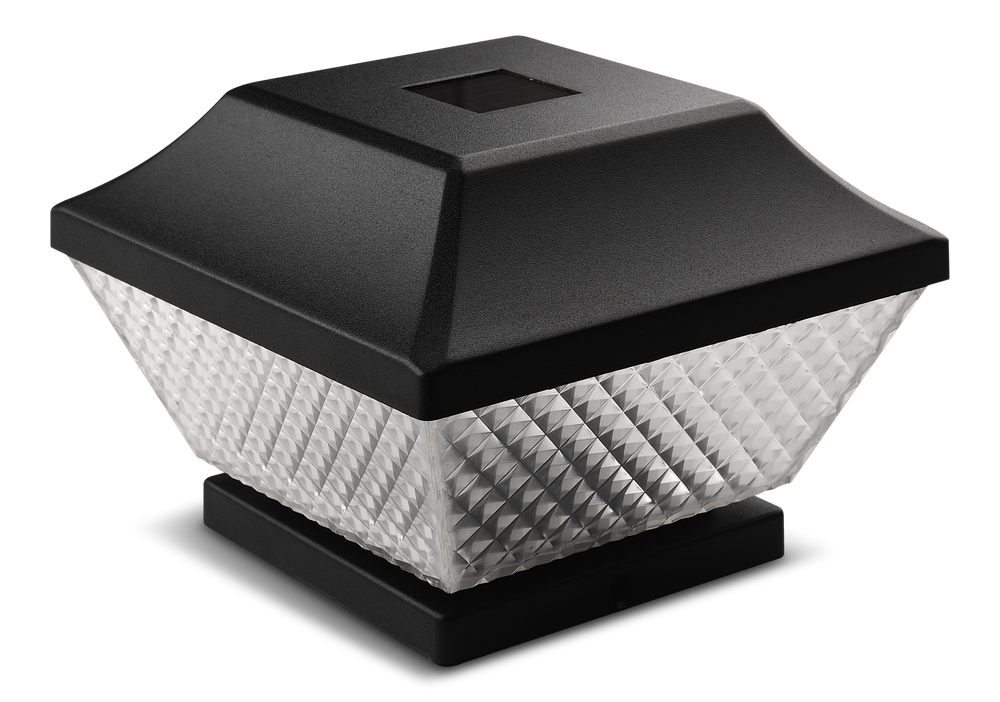 NOMA Outdoor Natural White 8 LM LED Solar Post Cap Fence Lights, 6pk