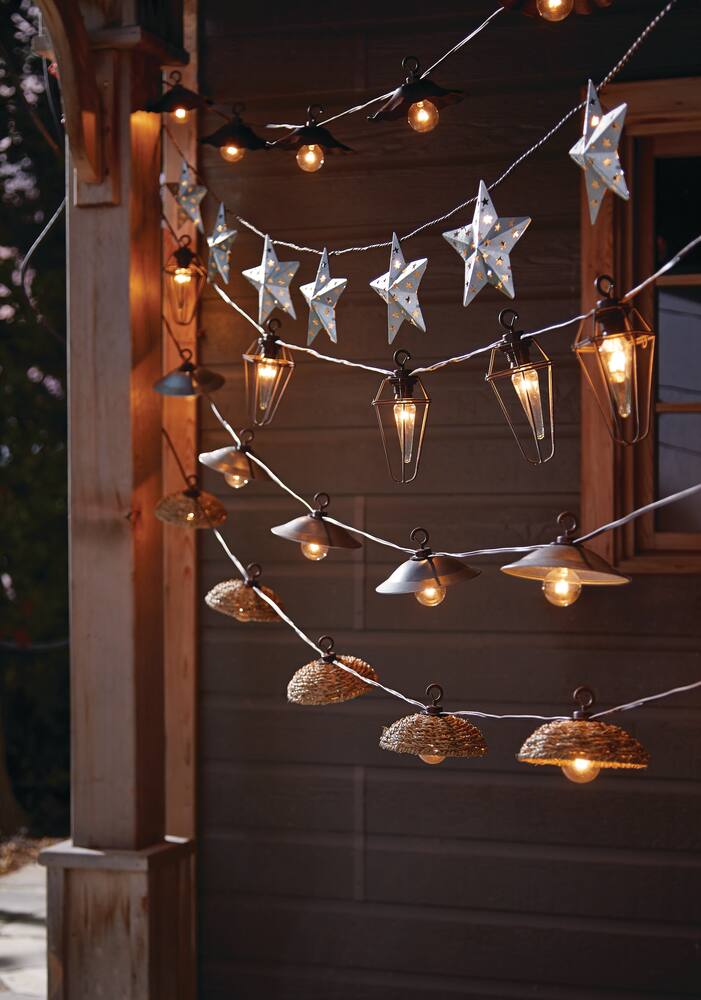 vintage garden string lights