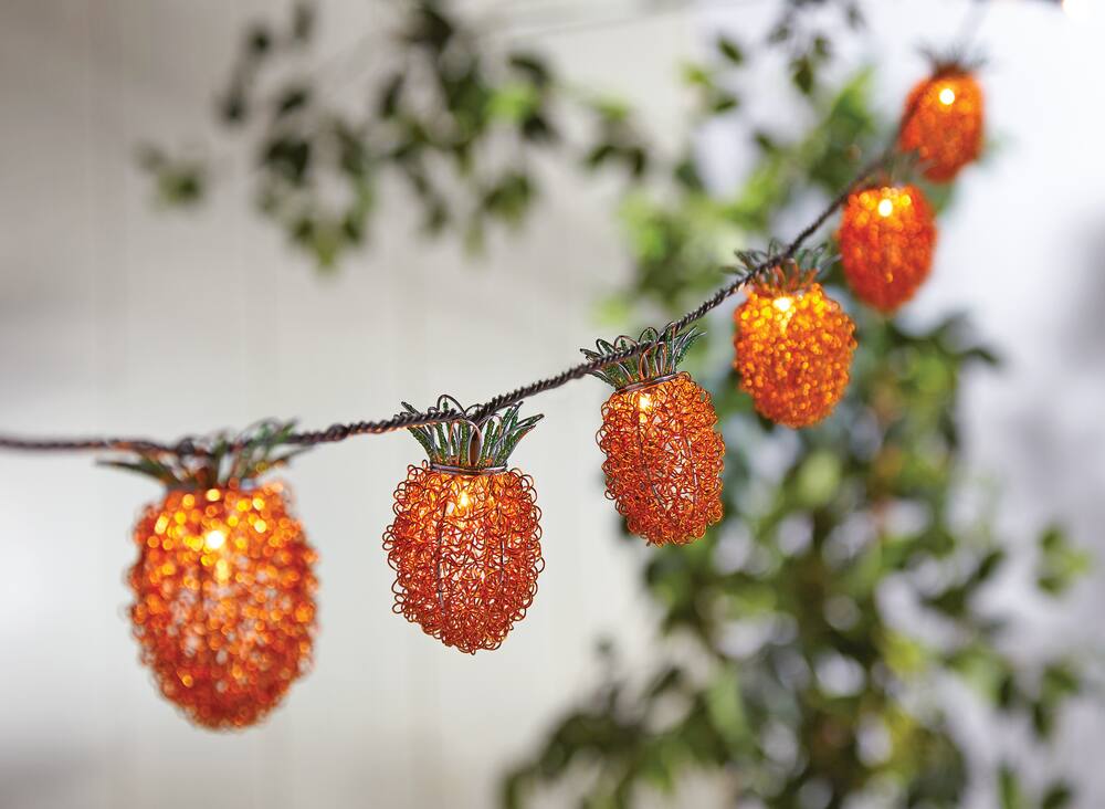 pineapple patio lights