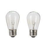 CANVAS E26 11W Clear Incandescent Light Bulbs Replacement, 2-pk Front_Flat