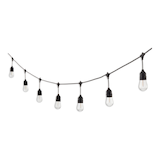 NOMA Garden & Pathway Solar Filament String Lights, Warm White LED, 7.3-m Front_Flat